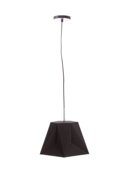 Bizzotto Esagono Pendant Light Single-Light for Socket E14, E.14 Black