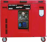 Geotec GTD 9500S Τριφασική Αθόρυβη Γεννήτρια Πετρελαίου με Μίζα, Ρόδες και Μέγιστη Ισχύ 9.5kVA