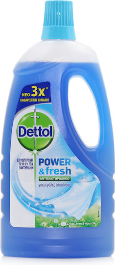 Dettol Complete Clean Καθαριστικό Υγρό Πατώματος με Απολυμαντική Δράση Crisp Linen & Aqua Sky 1lt