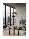 GloboStar Earth Pendant Light Brown Grid with Socket E27 30x30cm