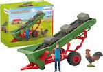 Schleich-S Jucărie Miniatură Hay Conveyor with Farmer pentru 3+ Ani