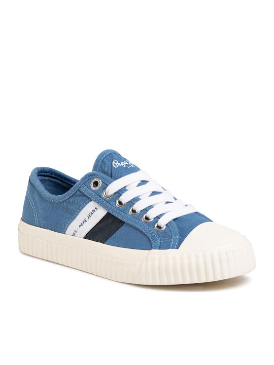 Pepe Jeans Παιδικό Sneaker Malibu για Αγόρι Γαλάζιο