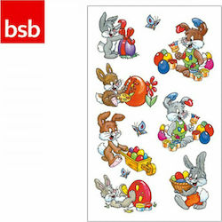 Αυτοκόλλητα Πασχαλινά Κουνελάκια 7.8x12.5cm Easter Stickers 7.8x12.5cm