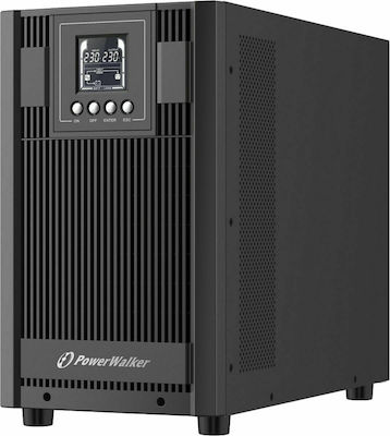 Powerwalker VFI 3000 AT UPS On-Line 3000VA 2700W με 4 Schuko Πρίζες