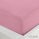 Sunshine Sheet King Size with Elastic 180x200+20cm. Menta 152 Pink 13