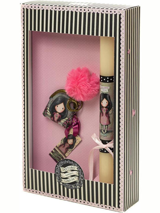 Santoro Gorjuss Little Wings Λαμπάδα Gorjuss Πλακέ Αρωματική Μπεζ Santoro Gorjuss Little Wings Λαμπάδα Gorjuss Πλακέ Αρωματική Μπεζ