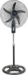 Silver VS3-50 Pedestal Fan 100W Diameter 50cm Black