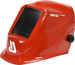 Yato Welding Helmet with 100x50mm Visual Field Red