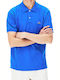 Lacoste Ανδρικό T-shirt Κοντομάνικο Polo Μπλε