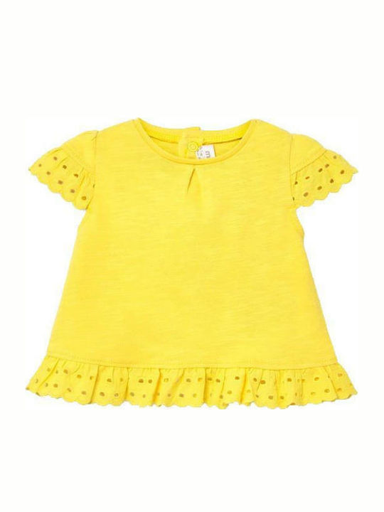 Mayoral Kids Blouse Short Sleeve Yellow