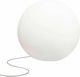 Nowodvorski Outdoor Floor Lamp Globe for Exterior Space 40W IP44 for E27 Socket White