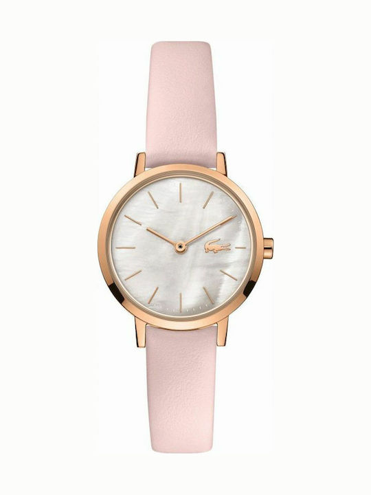 Lacoste Cannes Damen Uhr mit Rosa Lederarmband