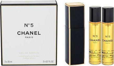 Chanel No.5 Twist and Spray Γυναικείο Σετ με Eau de Parfum 3τμχ