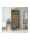 Double Door Wardrobe Gray 90x52x200cm