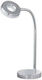 Trio Lighting Rennes LED Schreibtischlampe mit flexiblem Arm in Silber Farbe