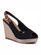 Jazz Raval Damenplattformen Marineblau