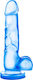 B Yours Sweet n' Hard 4 Glass Dildo with Balls ...