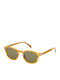 David Beckham Unisex Sunglasses with Yellow Plastic Frame and Green Lens DB 1007/S B4L/QT