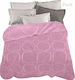 Marwa Samtige Übergröße Decke 220x240cm Dusty Pink