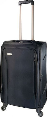 Explorer Luggage 15904 Μεσαία Βαλίτσα με ύψος 68cm σε Μαύρο χρώμα