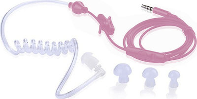 Anti-radiation EM-01 Single In-ear Handsfree with 3.5mm Connector Pink