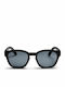 Chpo Vik Unisex Sunglasses with Black Plastic Frame and Black Lens 16132KK