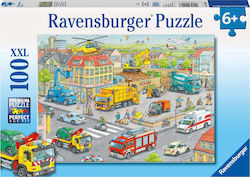 Kids Puzzle Vehicles in the City 100pcs Ravensburger