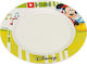 Disney Baby Food Plate Mickey Mouse made of Porcelain Yellow