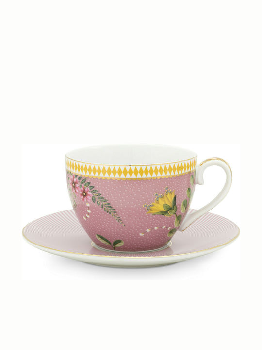 PiP Studio La Majorelle Porcelain Cappuccino Cup Set 280ml Ροζ 51004099