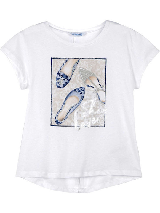 Mayoral Kids Blouse Short Sleeve White