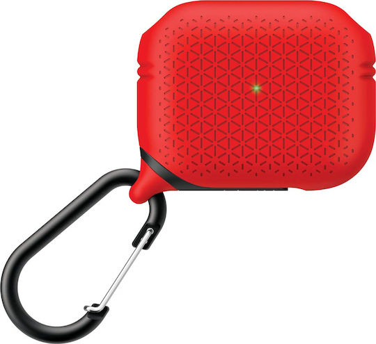 Catalyst Premium Edition Waterproof Silicone Case with Keychain Red for Apple AirPods Pro