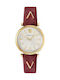 Versace Uhr mit Burgundisch Lederarmband VELS00519