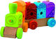 Andreu Toys Vehicle Train made of Wood with Light and Sounds for 0++ Months