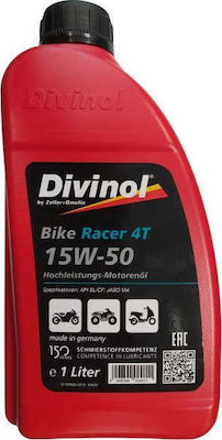 Divinol Bike Heavy 4T Teilsynthetisch Motorradöl für Viertaktmotoren 15W-50 1Es