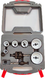 Maco Hole Saw Set HSS with Diameter από 22mm έως 67mm for Wood, Metal and Plastic