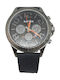 Raptor Men's Watch 47mm Battery with Black Leather Strap