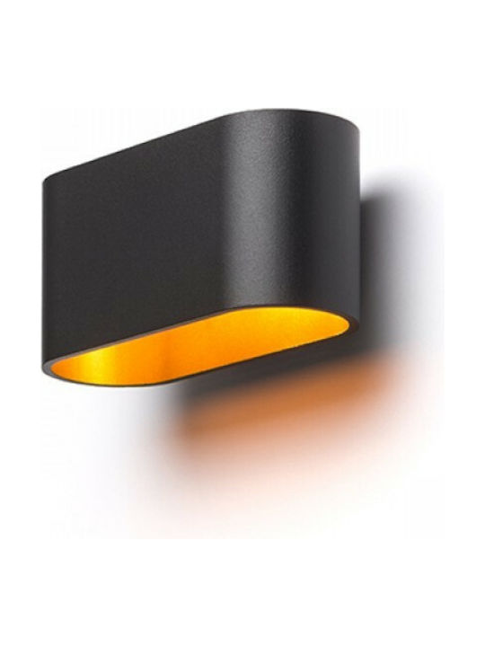 Rendl Light Studio Mario Lamp Wall Black 16x8x6cm