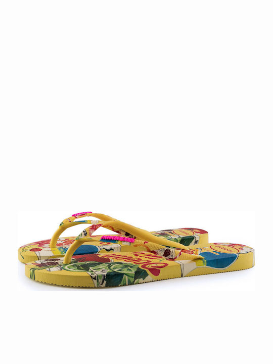 Havaianas Slim Summer Women's Flip Flops Yellow