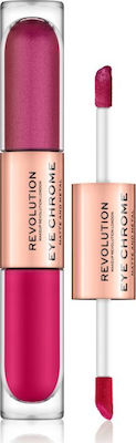 Revolution Beauty Eye Chrome Double Eye Shadow in Liquid Form with Fuchsia Color 2.2ml