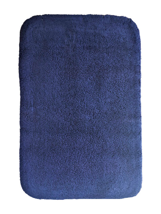 Meusch Bath Mat Cotton Exquisit 1851513350 Blue 60x100cm