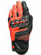 Dainese Carbon 3 Short Summer Men's Motorcycle Gloves Leather Black/Fluo Red