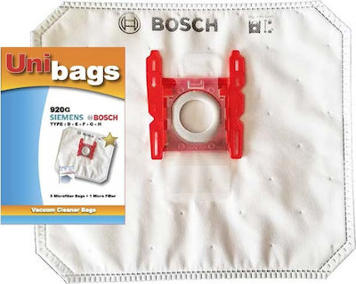 Unibags 920G Σακούλες Σκούπας 5τμχ Συμβατή με Σκούπα Bosch / Siemens