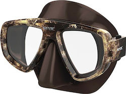 Seac Μάσκα Θαλάσσης Silicone Extreme Camo in Brown color