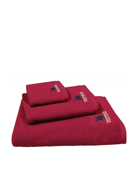 Greenwich Polo Club Bath Towel Set 3pcs 2540 Red Weight 600gr/m²