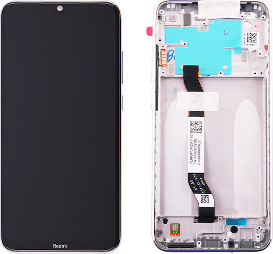 Xiaomi Οθόνη με Μηχανισμό Αφής και Πλαίσιο για Redmi Note 8 (Λευκό)