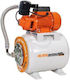 Ruris AquaPower 1008 Einstufig Einphasig Wasserdruckpumpe mit Behälter 19 Liter 750W