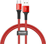 Baseus Braided USB 2.0 to micro USB Cable Κόκκινο 1m (Halo)