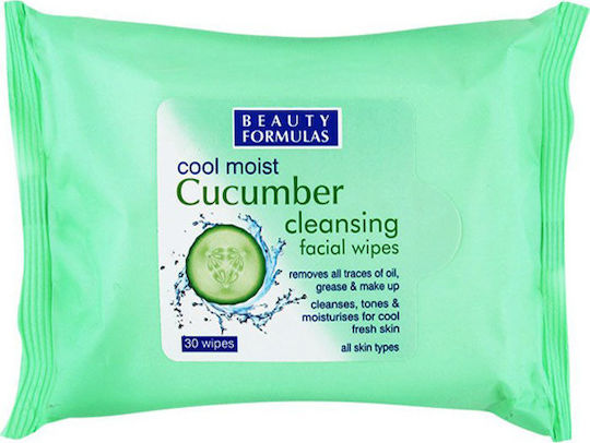 Beauty Formulas Cool Moist Șervețele Față 30buc