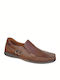 Boxer Men's Leather Moccasins Tabac Brown