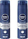 Nivea Men Protect & Care Пяна за Бръснене с алое за Чувствителна Кожа 2 x 250мл
